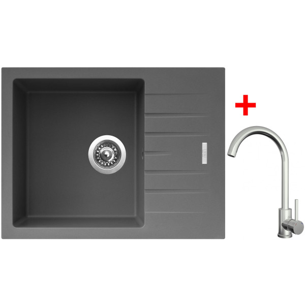 Sinks PERFECTO 650 Titanium + ARCO celonerezová