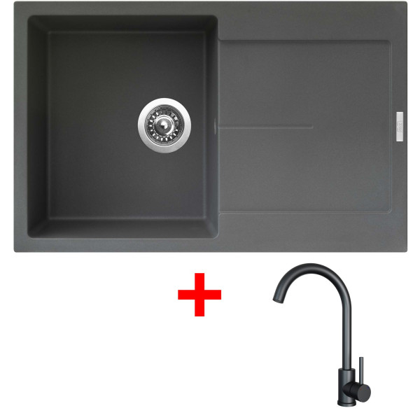 Sinks ULTIMA 790 Titanium + ARCO černá matná