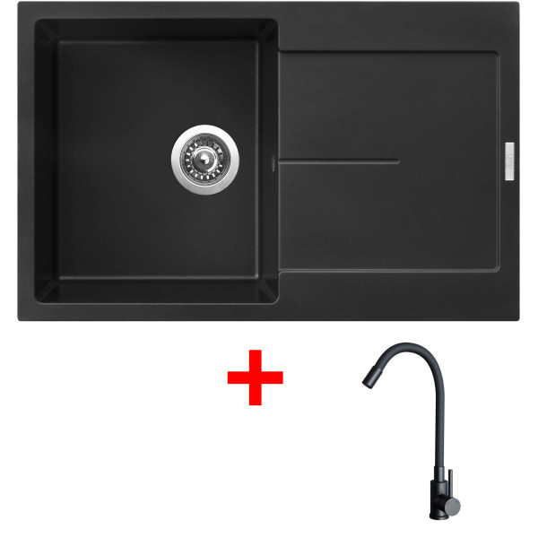 Sinks ULTIMA 790 Pureblack + ELASTA černá matná