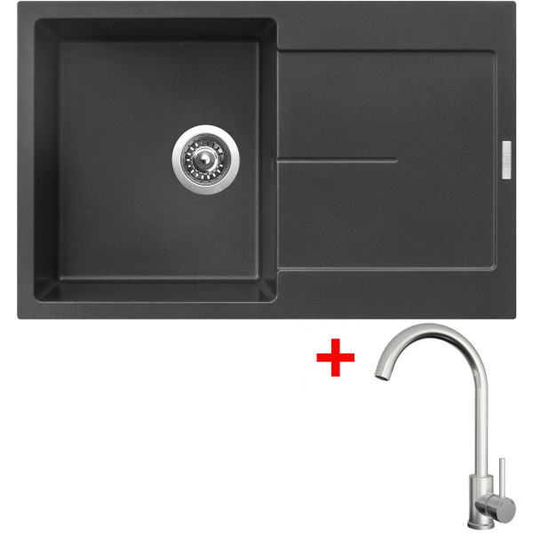 Sinks ULTIMA 790 Metalblack + ARCO celonerezová
