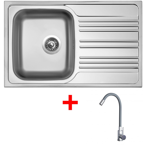 Sinks STAR 780 + ELASTA nerez/šedá