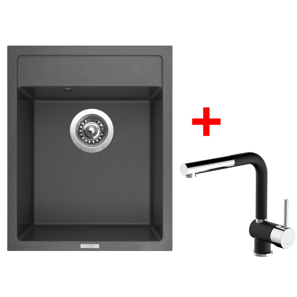 Sinks CLASSIC 400 Pureblack + MIX 3 P GR