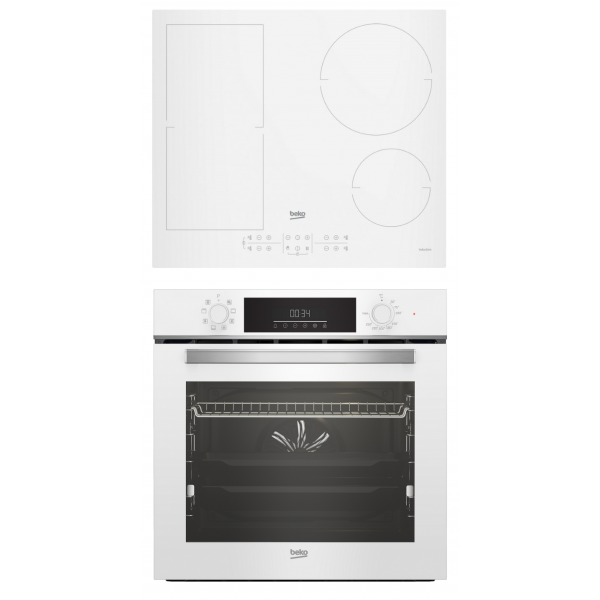 Set BEKO BBIM14300WMS + HII64200FMTW 