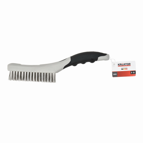 Ruční drátěný nerezový kartáč, plastový