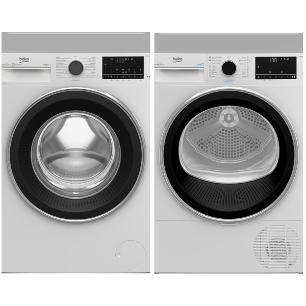 Set Beko B5WFU58418WCSHBC + B3T682590WCSHBC 