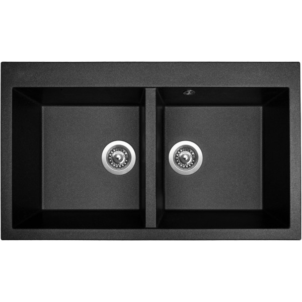 Sinks AMANDA 860 DUO Metalblack (záruka 10 let na dřez) - Rozbaleno