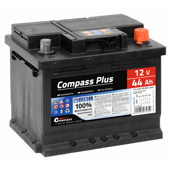 Compass Autobaterie PLUS 12V 44Ah 360A