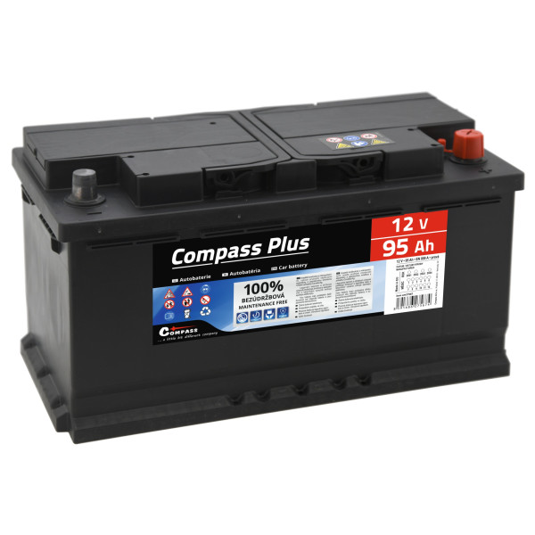 Compass Autobaterie PLUS 12V 95Ah 800A