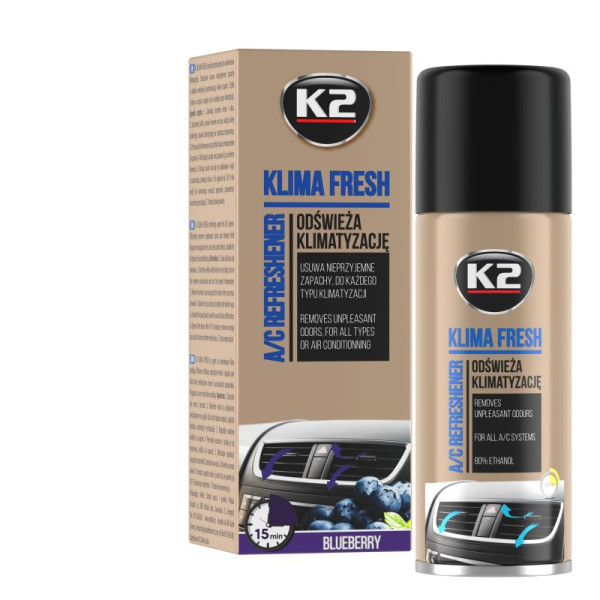 K2 Osvěžovač KLIMA FRESH 150 ml BLUEBERRY