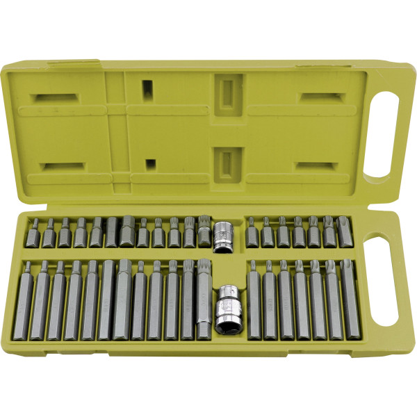 Hroty IMBUS-TORX-XZN, sada 40ks, pro ráčny 3/8", 1/2", CrV