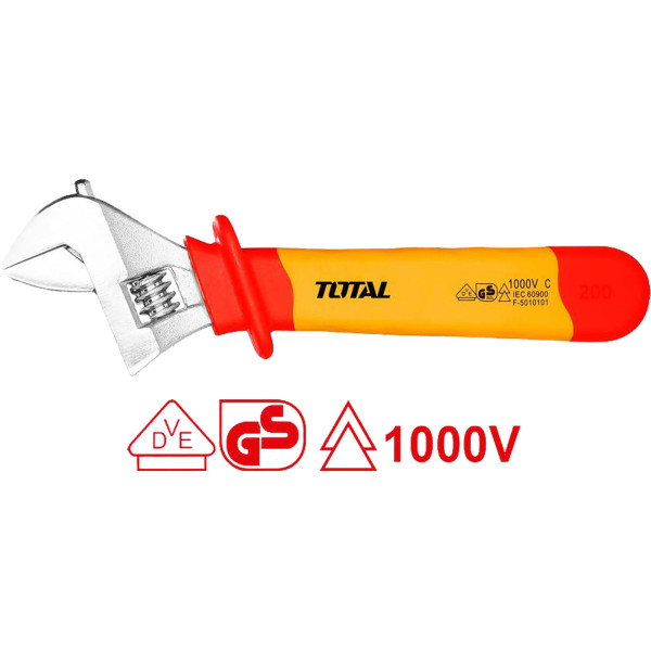 Klíč elektrikářský nastavitelný, 250mm, 1000V, industrial