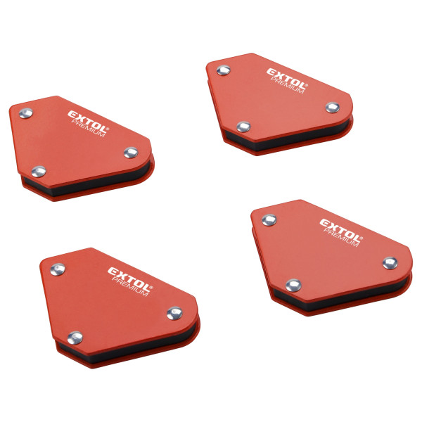 Magnet-úhelník svařovací mini, sada 4ks, 45°-90°-135°, nosnost do 4kg