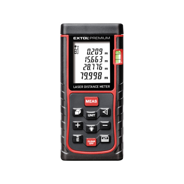 EXTOL PREMIUM metr laserový digitální 80M, 0,05-80m