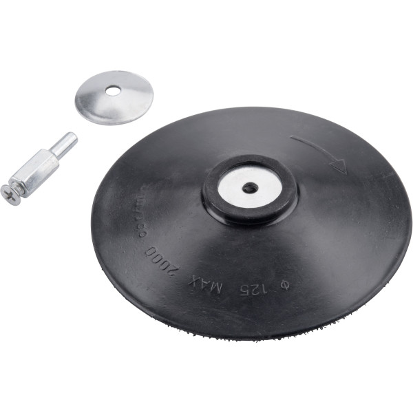 Nosič brusných výseků, do vrtačky - suchý zip, O 125mm,