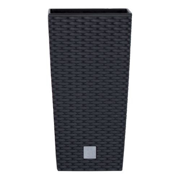 Květináč RATO SQUARE + vklad  antracit 20cm