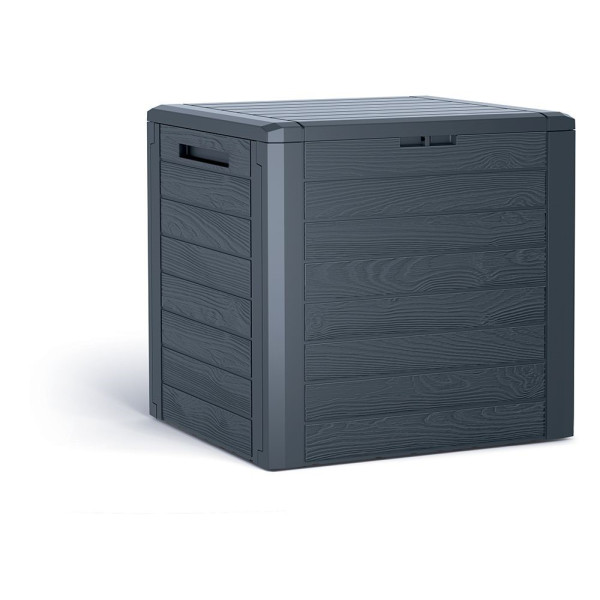 Zahradní box Prosperplast WOODEBOX antracit 140L poškozený obal