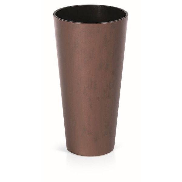 Květináč s vkladem TUBUS SLIM CORTEN patinující ocel 30 cm