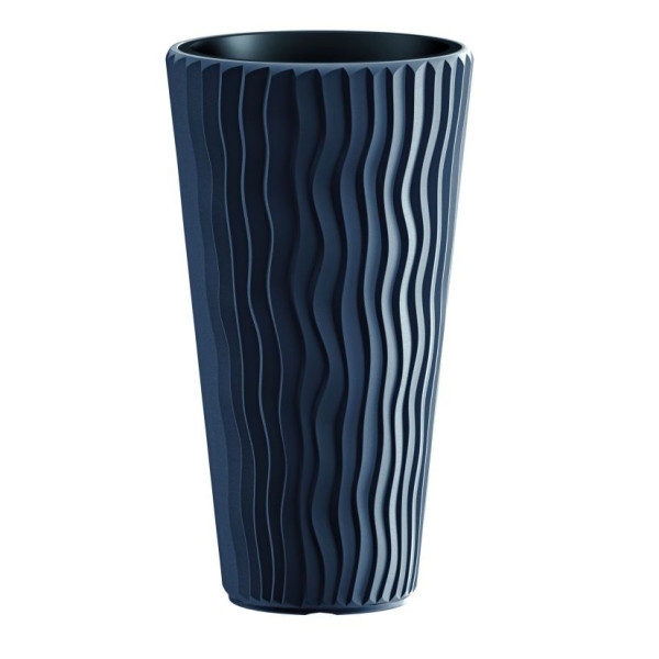 Květináč Prosperplast SANDY SLIM antracit 29,7 cm 