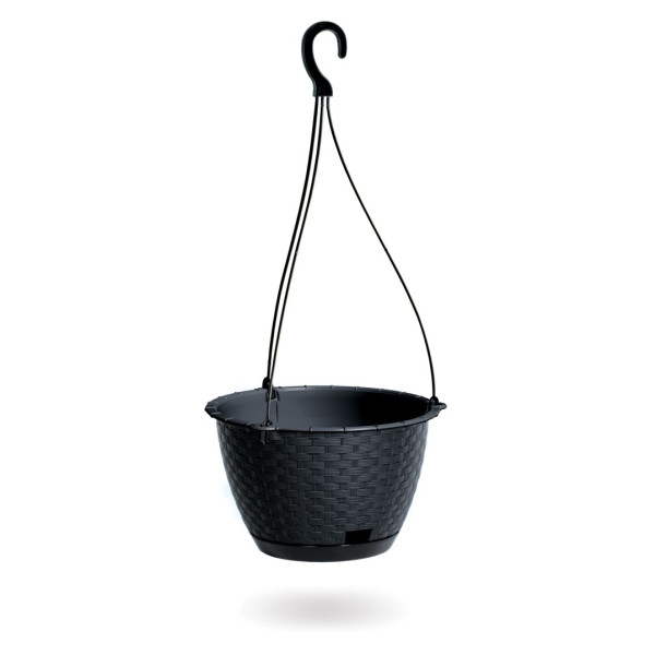 Květináč závěsný RATOLLA ROUND W antracit 21,5cm