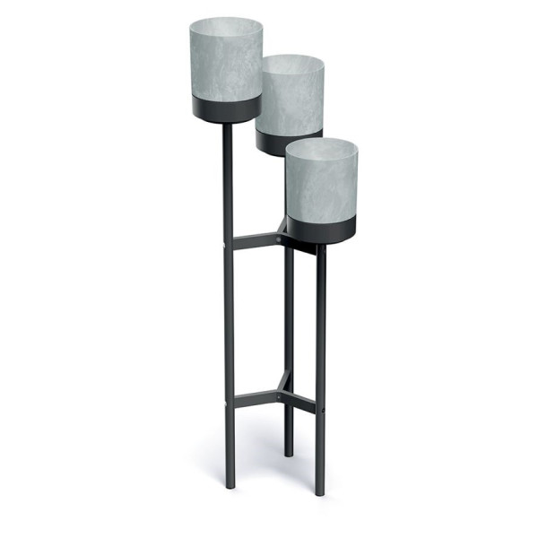 Stojan Prosperplast na květiny Bloomie Stand šedý 42 cm 