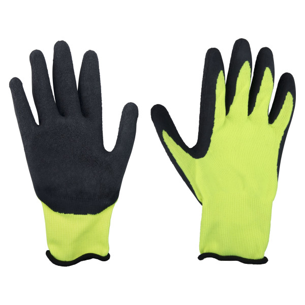 Rukavice nylonové, bezešvé, polomáčené v latexu, velikost 9"
