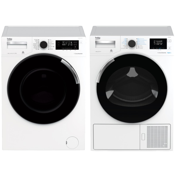 Set BEKO WTV8744CSXWST + DH8544CSFRX + Záruka 10 let na MOTOR
