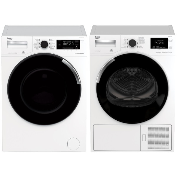 Set BEKO WTV8744CSXWST + DH8644CSDRX + 10 LET ZÁRUKA na motor