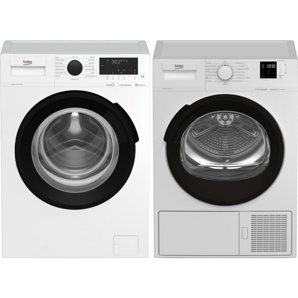 Set Beko FWUE87262CSH4B0 + FDF85245CSH3BH + Záruka 10 let na MOTOR pračky