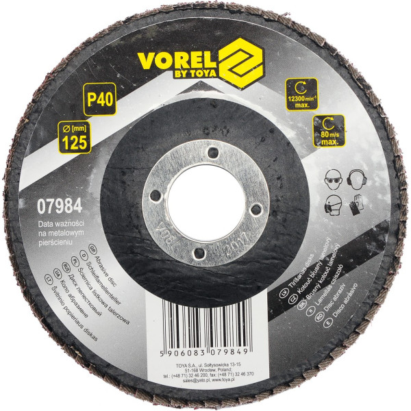 Vorel Kotouč brusný lamelový 125 mm P40