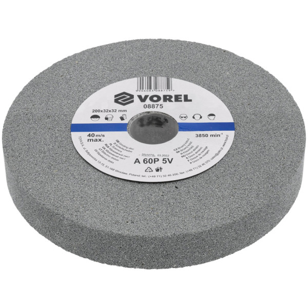 Vorel Kotouč brusný 200 x 32 x 32 mm jemný do stolní brusky