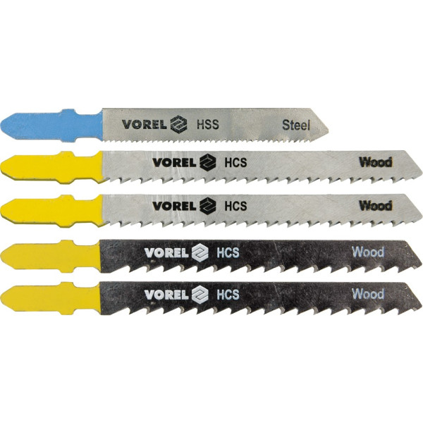 Vorel List do přímočaré pily 100/75 mm, 76/50 mm,dřevo,plast,železo 5ks