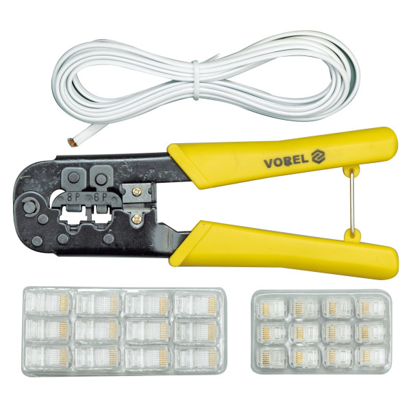 Vorel Kleště konektorové + kabel 2,5m