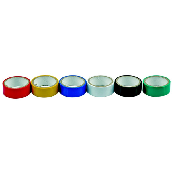 Vorel Páska PVC 19 x 0,13 mm x 3 m 6 ks barevné