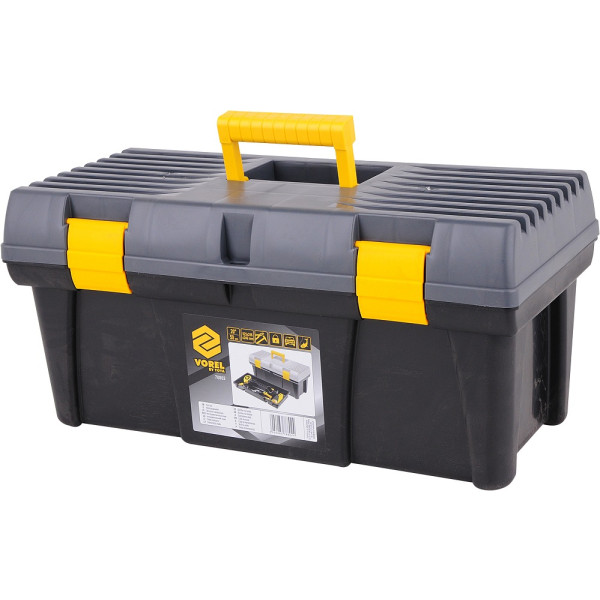 Vorel Box na nářadí plastový 20" 2 zámky šedé víko 50cm