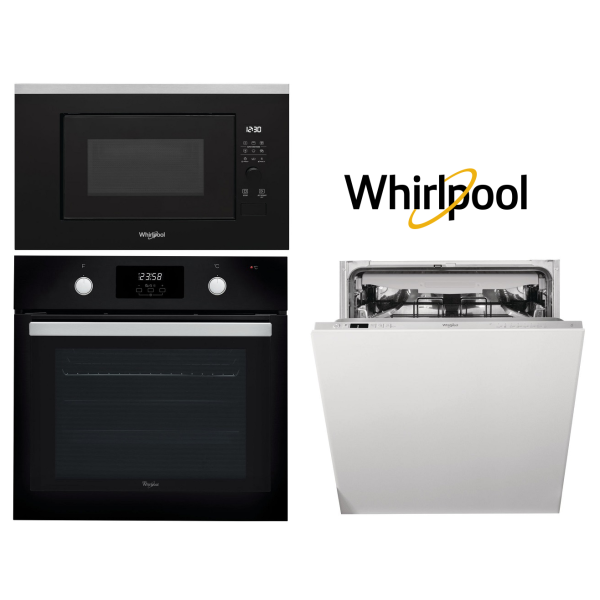 Set WHIRLPOOL WIC 3C26 F + AKP 745 NB + WMF200G + Záruka 5 let na MOTOR VENTILÁTORU trouby a MOTOR ČERPADLA myčky