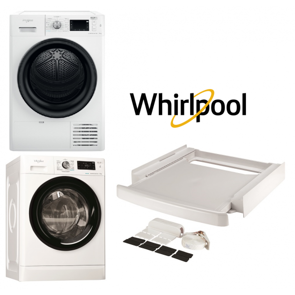 Set WHIRLPOOL FFB 8448 BV CS + FFT M22 8X3B EE + Záruka 10 let na MOTOR bubnu + mezikus SKS 101