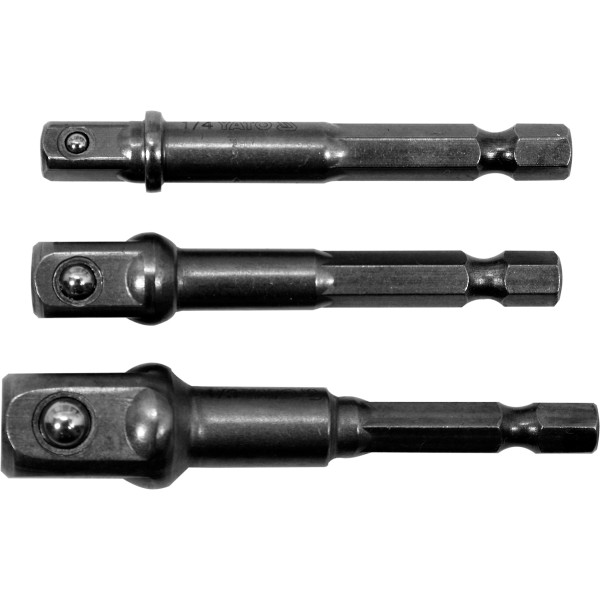 Yato Sada adaptérů 3ks HEX 1/4, 3/8, 1/2