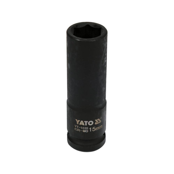Yato Nástavec 1/2" rázový šestihranný hluboký 15 mm CrMo