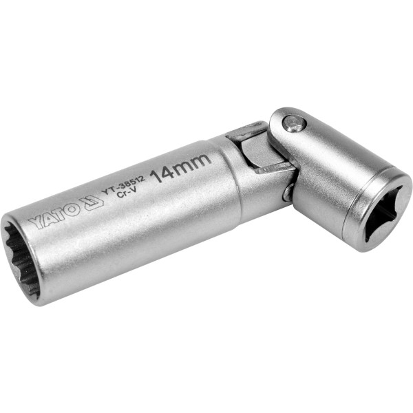 Yato Nástavec na svíčky s kloubem 3/8" 14 mm