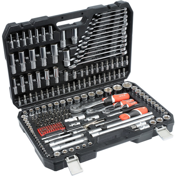Yato Gola sada 1/2", 3/8", 1/4" + příslušenství 216 ks