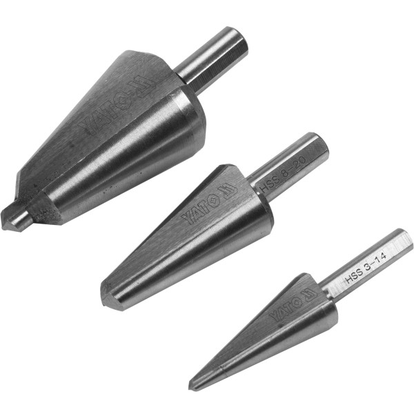 Yato Sada stupňovitých kuželových vrtáků do plechu 3-30mm