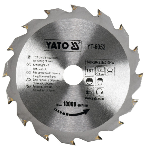 Yato Kotouč na dřevo 140 x 20 mm 16z
