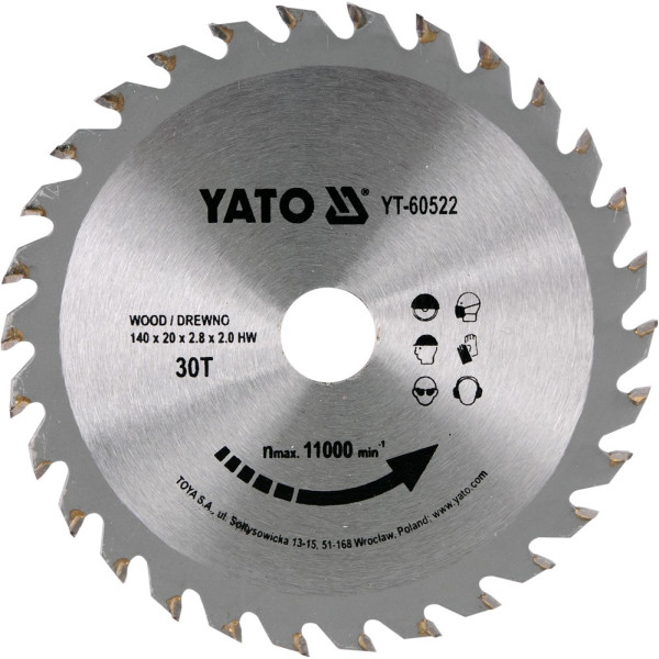 Yato Kotouč na dřevo 140 x 20 mm 30z