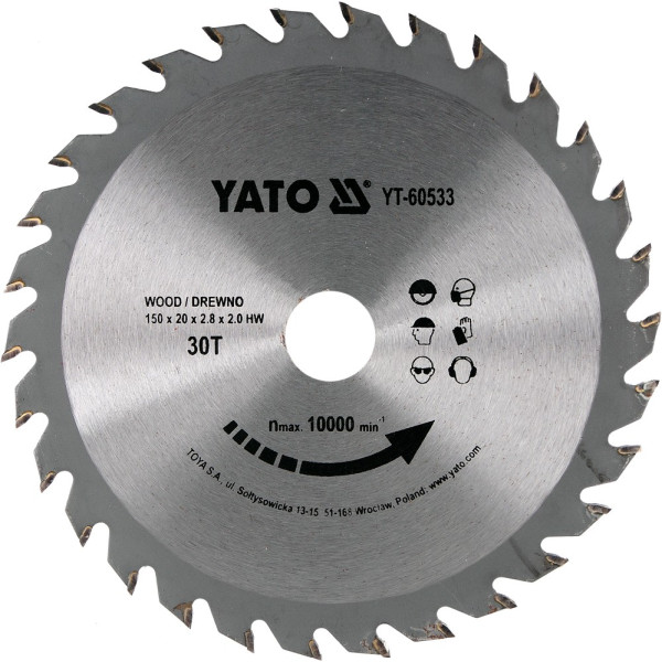 Yato Kotouč na dřevo 150 x 20 mm 30z