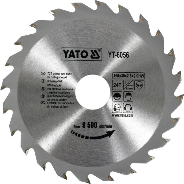 Yato Kotouč na dřevo 160 x 30 mm 24z
