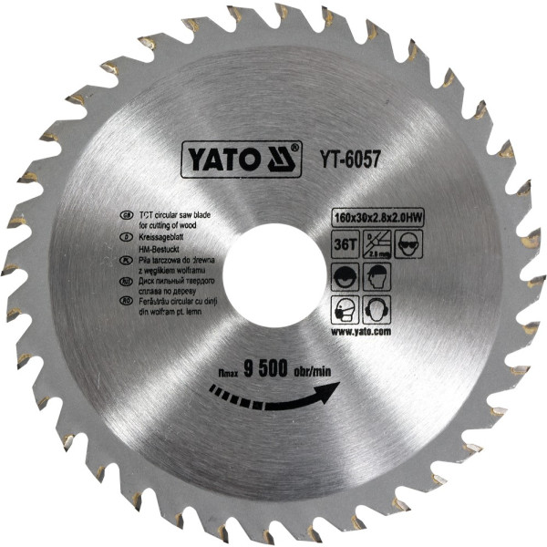 Yato Kotouč na dřevo 160 x 30 mm 36z