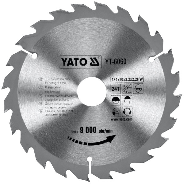 Yato Kotouč na dřevo 184 x 30 mm 24z