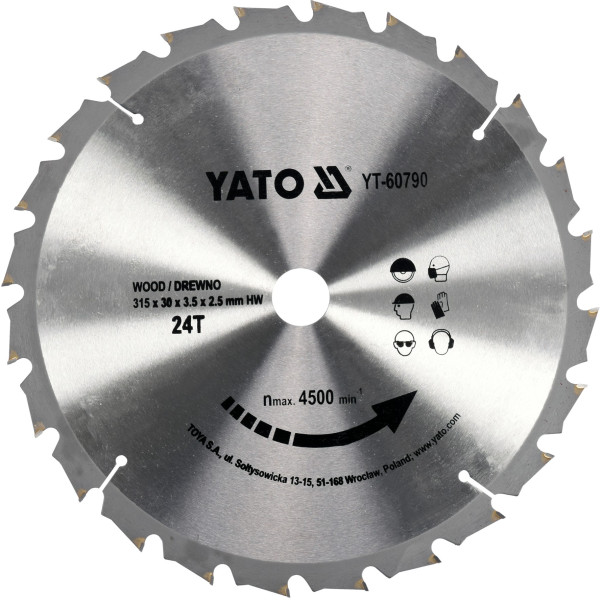 Yato Kotouč na stavební dřevo 315x30mm 24z
