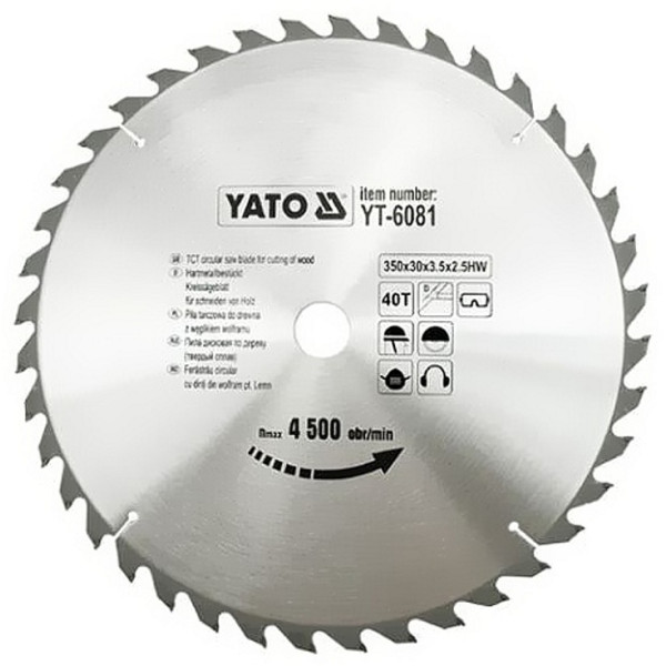 Yato Kotouč na dřevo 350 x 30 mm 40z