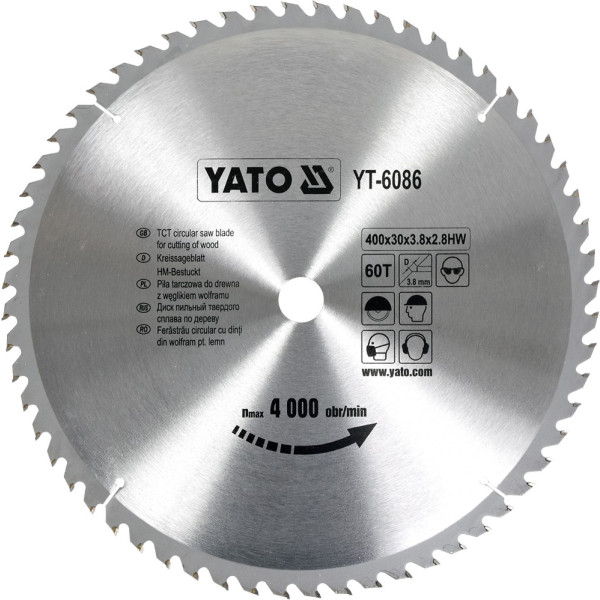 Yato Kotouč na dřevo 400 x 30 mm 60z